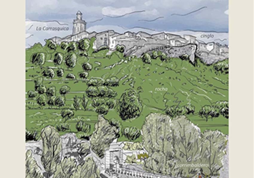 Portada del libro. Dibujo de un paisaje